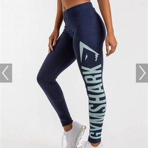Gymshark Burnout Leggings- Sapphire/Marine Blue